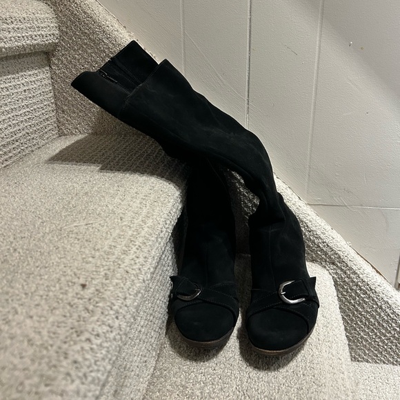 SALE 💙 La Canadienne 💙 waterproof black suede boots size 6 - Picture 4 of 4